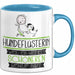 Hundeflüsterin Weil Es Keinen Schöneren Beruf Gibt Tasse Geschenk für Eine Hundeflüsterin Lustig Blau Trendation