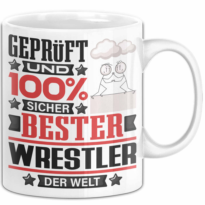 Wrestler Geschenk Lustiger Spruch für Wrestler Geschenkidee Bester Wrestler Der Welt Weiß Trendation