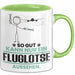 Fluglotse Geschenk Tasse So Gut Kann Nur Ein Fluglotse Aussehen Geschenkidee Kaffee-Becher Grün Trendation
