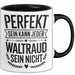 Waltraud Tasse Geschenk Perfekt Sein Kann Jeder Geschenkidee Geburtstag Schwarz Trendation