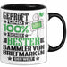 SammlervonBriefmarken Geschenk Lustiger Spruch für SammlervonBriefmarken Geschenkidee Bester SammlervonBriefmarken Der Welt Schwarz Trendation
