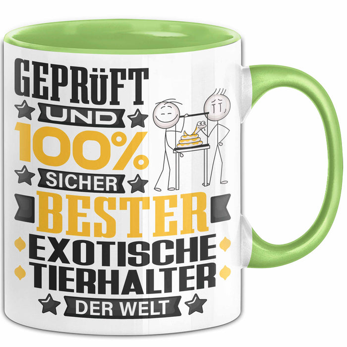 ExotischeTierhalter Geschenk Lustiger Spruch für ExotischeTierhalter Geschenkidee Bester ExotischeTierhalter Der Welt Grün Trendation