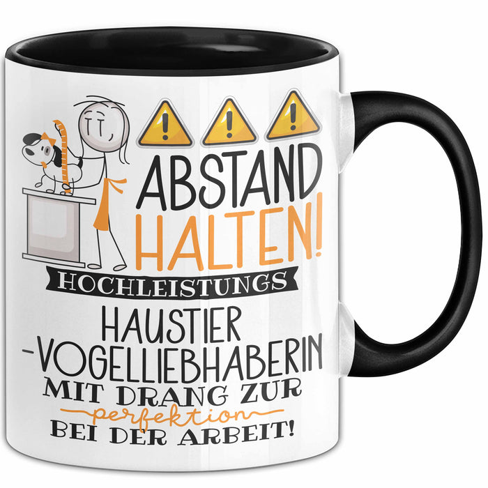 Haustier-Modedesignerin Tasse Geschenk Lustig Abstand Halten Hochleistungs-Haustier-Modedesignerin Mit Drang Zur Perfektion Bei Der Arbeit Trendation