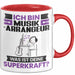 Musikarrangeur Tasse Geschenk für Musikarrangeur Geburtstag Lustiger Spruch Kaffee-Becher Was Ist Deine Superkraft Rot Trendation