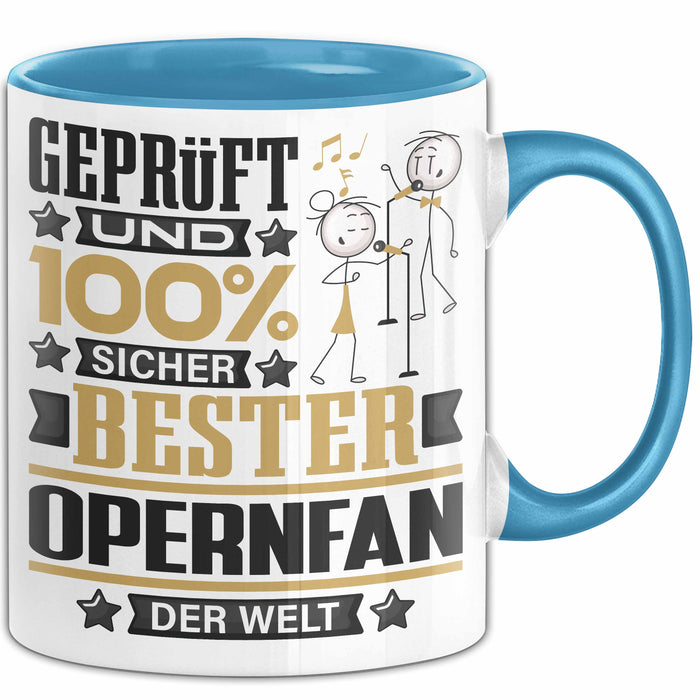 Opernfan Geschenk Lustiger Spruch für Opernfan Geschenkidee Bester Opernfan Der Welt Blau Trendation