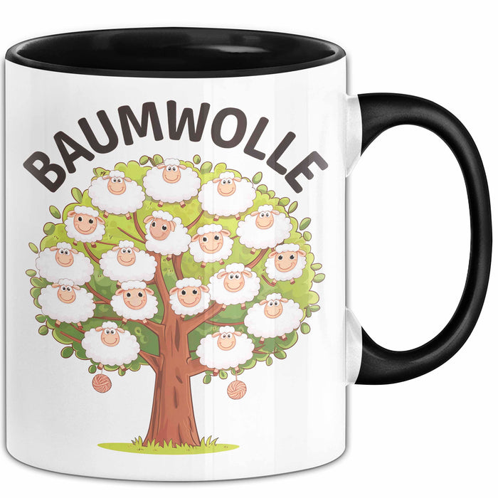 Schaf Tier Tasse Geschenk Baumwolle Geschenkidee Bauernhof Geschenkidee Lustig Trendation