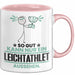 Leichtathlet Geschenk Tasse So Gut Kann Nur Ein Leichtathlet Aussehen Geschenkidee Kaffee-Becher Rosa Trendation