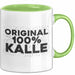 Kalle Tasse Original 100% Kalle Geschenk Grün Trendation