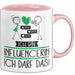 Geschenk für Influencerin Tasse Lustige Geschenkidee Geburtstag Ich Bin Influencerin Ich Darf Das Rosa Trendation