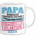 Witzige Tasse Geschenk Papa Tochter Finanzielle Belastung Spruch Weiß Trendation