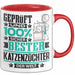 Katzenzüchter Geschenk Lustiger Spruch für Katzenzüchter Geschenkidee Bester Katzenzüchter Der Welt Rot Trendation