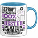 Plattenproduzent Geschenk Lustiger Spruch für Plattenproduzent Geschenkidee Bester Plattenproduzent Der Welt Blau Trendation