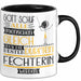 Fechterin Geschenk Becher Tasse Gott Schuf Alle Menschen Gleich Nur Die Besten Durfeten Fechterin Werden Geschenkidee Lustig Trendation