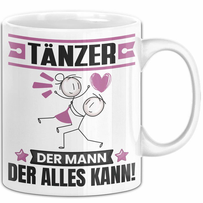 Tänzer Tasse Geschenk für Tänzer Der Mann Der Alles Kann Geschenkidee zum Geburtstag Weiß Trendation