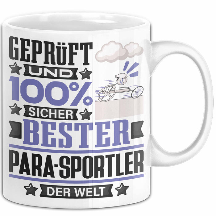 Para-Sportler Geschenk Lustiger Spruch für Para-Sportler Geschenkidee Bester Para-Sportler Der Welt Weiß Trendation