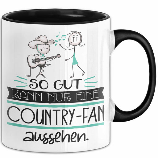 Country-Fan Geschenk Tasse So Gut Kann Nur Eine Country-Fan Aussehen Geschenkidee Geburtstag Weihnachten Lustig Trendation