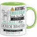 Exotische Tierhalterin Tasse Geschenk Lustiger Spruch Bitte Erheben Sie Sich Seine Majestät Die Exotische Tierhalterin Betritt Den Raum Grün Trendation