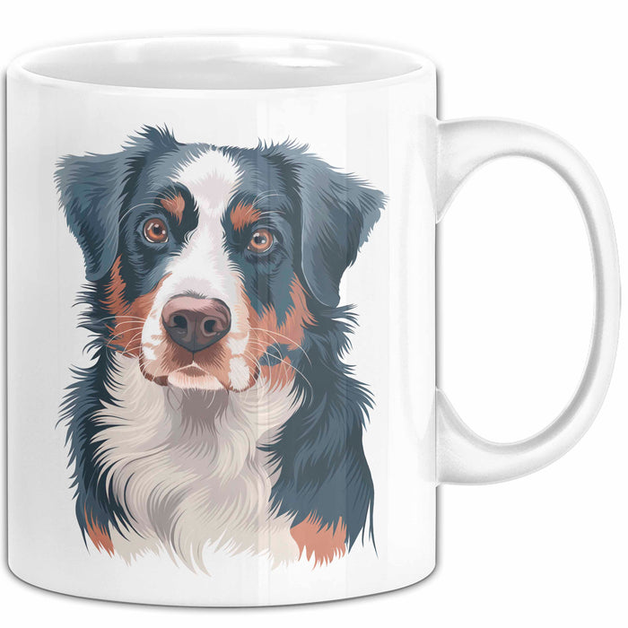 Appenzeller Sennenhund Hund Tasse Geschenk Lustige Geschenkidee Spruch Weiß Trendation