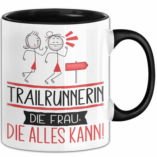 Trailrunnerin Geschenk Tasse Becher Die Frau Die Allen Kann Geschenkidee für eine Trailrunnerin Lustig Trendation