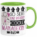 Managerin Geschenk Tasse Lustig Geschenkidee für Managerin Geburtstag So Sieht Eine Richtig Coole Managerin Aus Frauen Spruch Grün Trendation