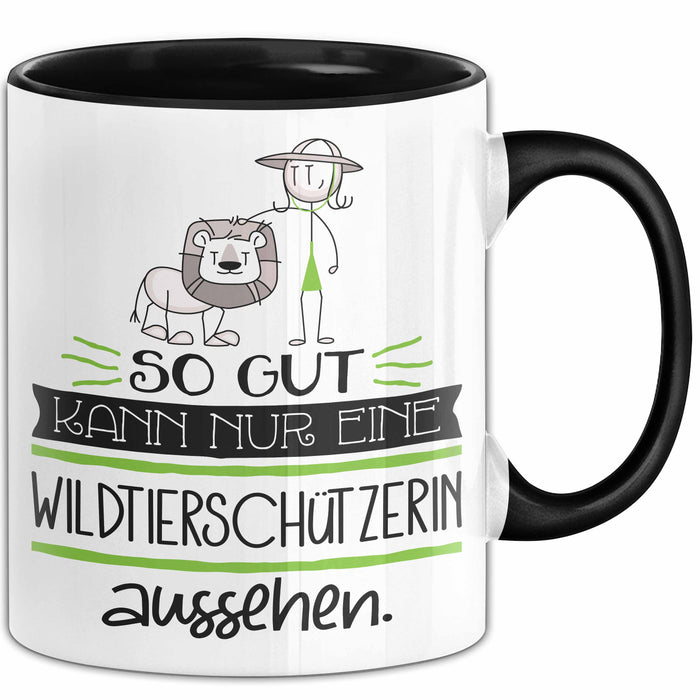Wildtierschützerin Geschenk Tasse So Gut Kann Nur Eine Wildtierschützerin Aussehen Geschenkidee Geburtstag Weihnachten Lustig Trendation