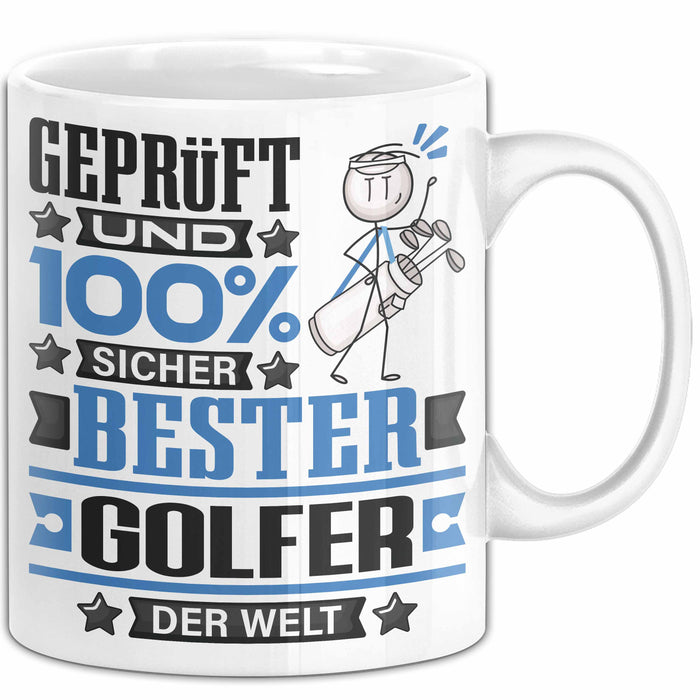Golfer Geschenk Lustiger Spruch für Golfer Geschenkidee Bester Golfer Der Welt Weiß Trendation
