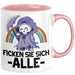 Lustige Tasse Kollegen F Sie Sich Alle Sensenmann Humor Sarkasmus Geschenkidee Kollegin Frauen Rosa Trendation