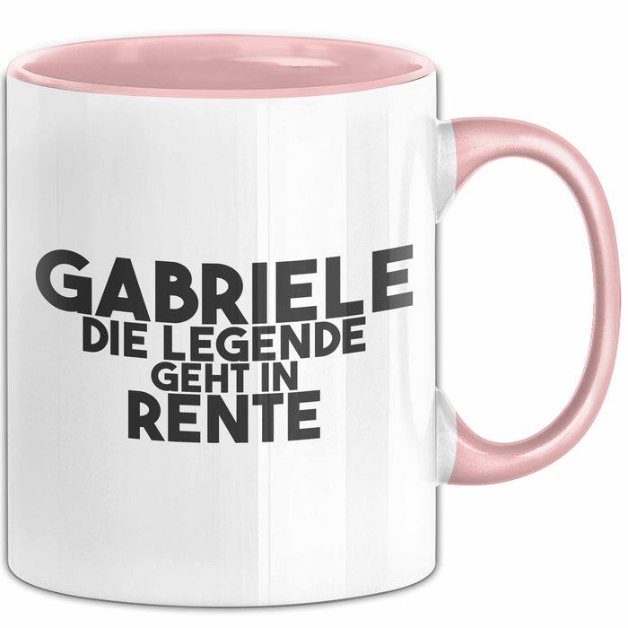 Gabriele Tasse Gabriele – Die Legende Geht In Rente Geschenk