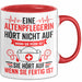 Krankenschwester Pflege Betreuung Tasse Geschenk Lustige Geschenkidee Spruch Eine Altenpflegerin Hört Nicht Auf Wenn Sie Müde Ist Rot Trendation