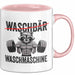 Waschbär Tierliebhaber Tasse Geschenk Lustige Geschenkidee Spruch Waschbär Waschmaschine Rosa Trendation
