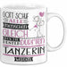 Tänzerin Geschenk Becher Tasse Gott Schuf Alle Menschen Gleich Nur Die Besten Durfeten Tänzerin Werden Geschenkidee Lustig Weiß Trendation
