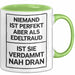 Edeltraud Tasse Geschenk Niemand Ist Perfekt Edeltraud Verdammt Nah Dran Geschenkidee Grün Trendation