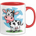 Kuh Liebhaber Tasse Geschenkidee Bauernhoftier Fan Lustiger Geschenkidee Lustig Rot Trendation