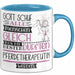 Pferdetherapeutin Geschenk Becher Tasse Gott Schuf Alle Menschen Gleich Nur Die Besten Durfeten Pferdetherapeutin Werden Geschenkidee Lustig Blau Trendation
