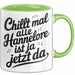 Hannelore Tasse Geschenk Chillt Mal Alle Hannelore Ist Ja Jetzt Da Geschenkidee Becher mit Name Grün Trendation