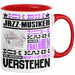 Jazz-Musiker Geschenk Tasse Lustige Geschenkdiee für einen Jazz-Musiker Geburtstag Ich Bin Jazz-Musiker Ich Kann Es Dir Erklären Aber Nicht Für Dich Verstehen Rot Trendation