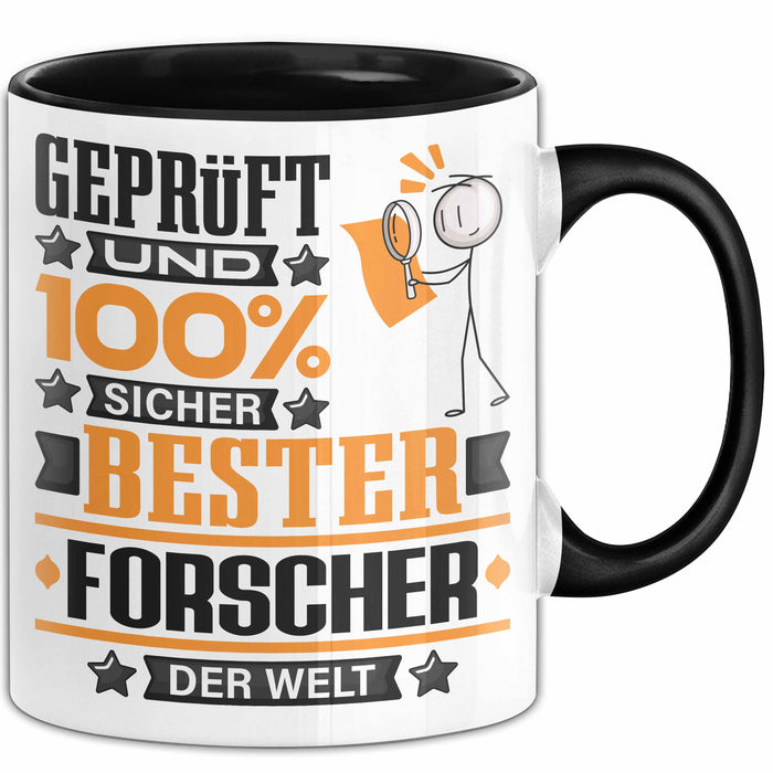 Forscher Geschenk Lustiger Spruch für Forscher Geschenkidee Bester Forscher Der Welt Schwarz Trendation