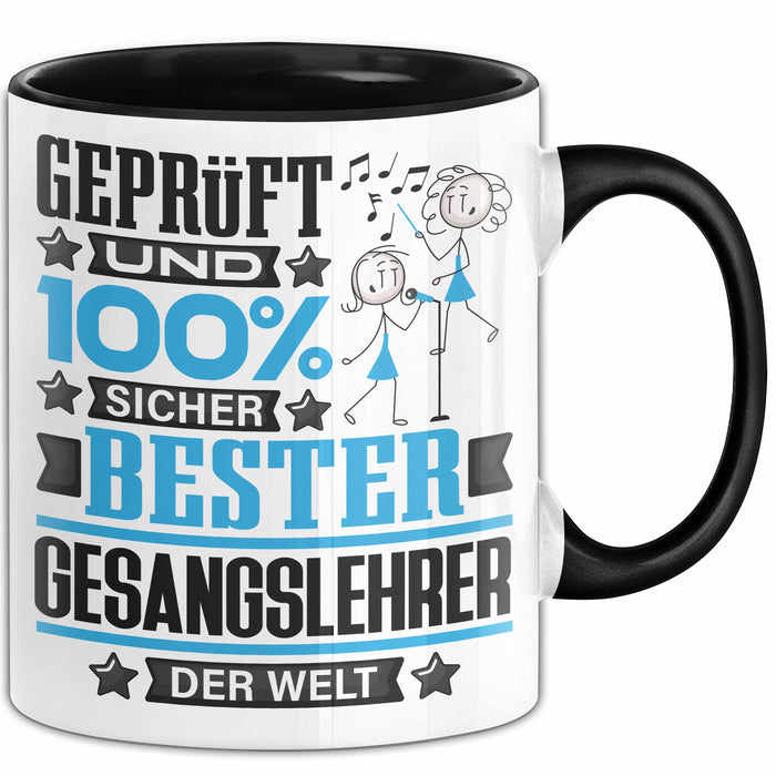 Gesangslehrer Geschenk Lustiger Spruch für Gesangslehrer Geschenkidee Bester Gesangslehrer Der Welt Schwarz Trendation