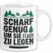 Holzarbeiter Tischler Tasse Geschenk Lustige Geschenkidee Scharf Genug Um Sie Alle Flach zu Legen Weiß Trendation