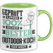 Outdoor-Koch Geschenk Lustiger Spruch für Outdoor-Koch Geschenkidee Bester Outdoor-Koch Der Welt Grün Trendation
