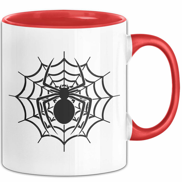 Spinne Vogelspinne Tier Tasse Geschenk Lustige Geschenkidee Spruch Rot Trendation