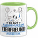 Tierfreund Geschenk Tasse So Gut Kann Nur Ein Tierfreund Aussehen Geschenkidee Kaffee-Becher Grün Trendation