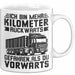 Lkw-Fahrer Tasse Geschenk Lastenfahrer Ich Bin Schon Mehr Kilometer Rückwärts Gefahren Als Vorwärts Weiß Trendation