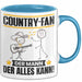 Country-Fan Tasse Geschenk für Country-Fan Der Mann Der Alles Kann Geschenkidee zum Geburtstag Blau Trendation
