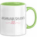 Tasse ValentinstagsGrafik mit Herzen und Lieblingsfreundin Geschenk für sie Grün Trendation