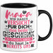 Tasse Mama Muttertag Geschenk Wir haben versucht, das beste Geschenk zu finden Schwarz Trendation