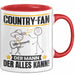 Country-Fan Tasse Geschenk für Country-Fan Der Mann Der Alles Kann Geschenkidee zum Geburtstag Rot Trendation