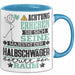Halbschwäger Geschenk Tasse Lustiger Spruch Erheben Sie Sich Der Halbschwäger Betritt den Raum Blau Trendation