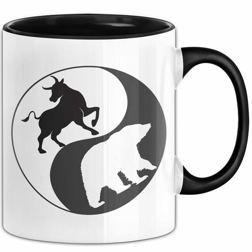 Börse Tasse Geschenk Bull Bear Aktien Geschenkidee Geldanlage Trader Becher Trendation
