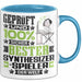 Synthesizer-Spieler Geschenk Lustiger Spruch für Synthesizer-Spieler Geschenkidee Bester Synthesizer-Spieler Der Welt Blau Trendation